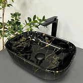 Купить Умывальник (Раковина) VBI Ravenna Marble Black Glossy Накладной VBI-011207