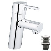 Купить Grohe Concetto Однорычажный Смеситель для Раковины S-Size + Нажимной Донный Клапан 23931001