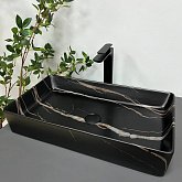 Купить Умывальник (Раковина) VBI Triest Black Stone Matt Накладной VBI-012703
