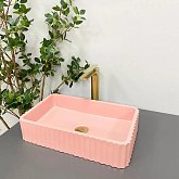 Купить Умывальник (Раковина) VBI Florentia Pink Matt Накладной VBI-015005