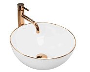 Купити Умивальник (Раковина) REA Stella Rose Gold Edge Накладний REA-U7444