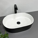Купити Умивальник (Раковина) VBI Verona 50 Black White Накладний VBI-011309