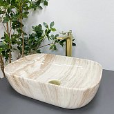 Купить Умывальник (Раковина) VBI Ravenna Travertine Glossy Накладной VBI-011204