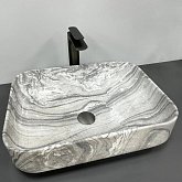 Купить Умывальник (Раковина) VBI Palermo Grey Onyx Glossy Накладной VBI-012303