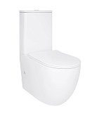 Купити Унітаз Підлоговий Qtap Robin New Ultra Quiet Безобідковий з Сидінням Soft-Close White QT13226083AW