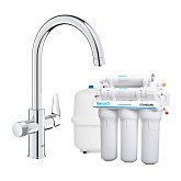 Купить Grohe Blue Pure Startcurve Смеситель для Кухни с Фильтром Обратного Осмоса Ecosoft Standar Mo55030592