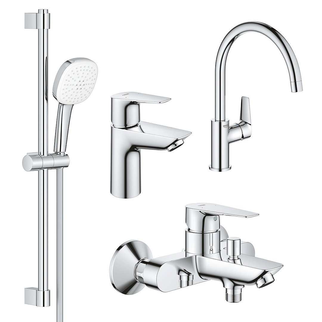 Смесители Grohe Набор Смесителей Bauedge New 4 в 1 для Ванны Ua123218K1 фото 33