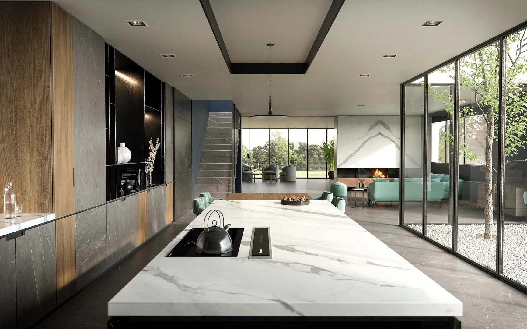 Керамогранит Плитка Xtone Aria White Nature 100334597 1600х3200х12 фото 27