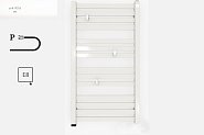 Купить Полотенцесушитель Электрический Terma Marlin One 1185х530 Soft 9016 WWMRN118053KS96E8P