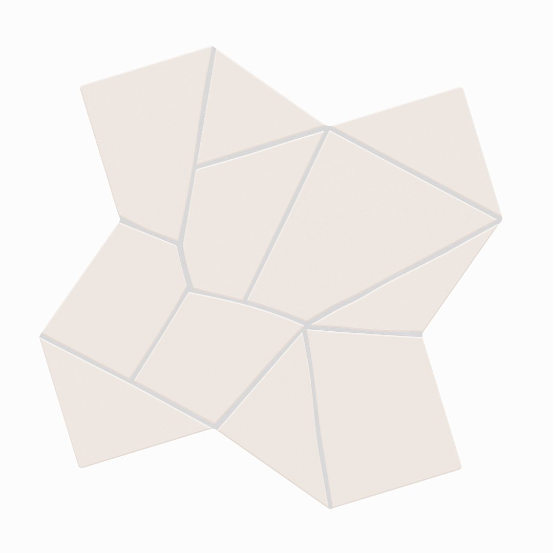 Плитка для ванной Плитка Wow Trencadis Gaudi Chalk 137006 255х255 фото 1