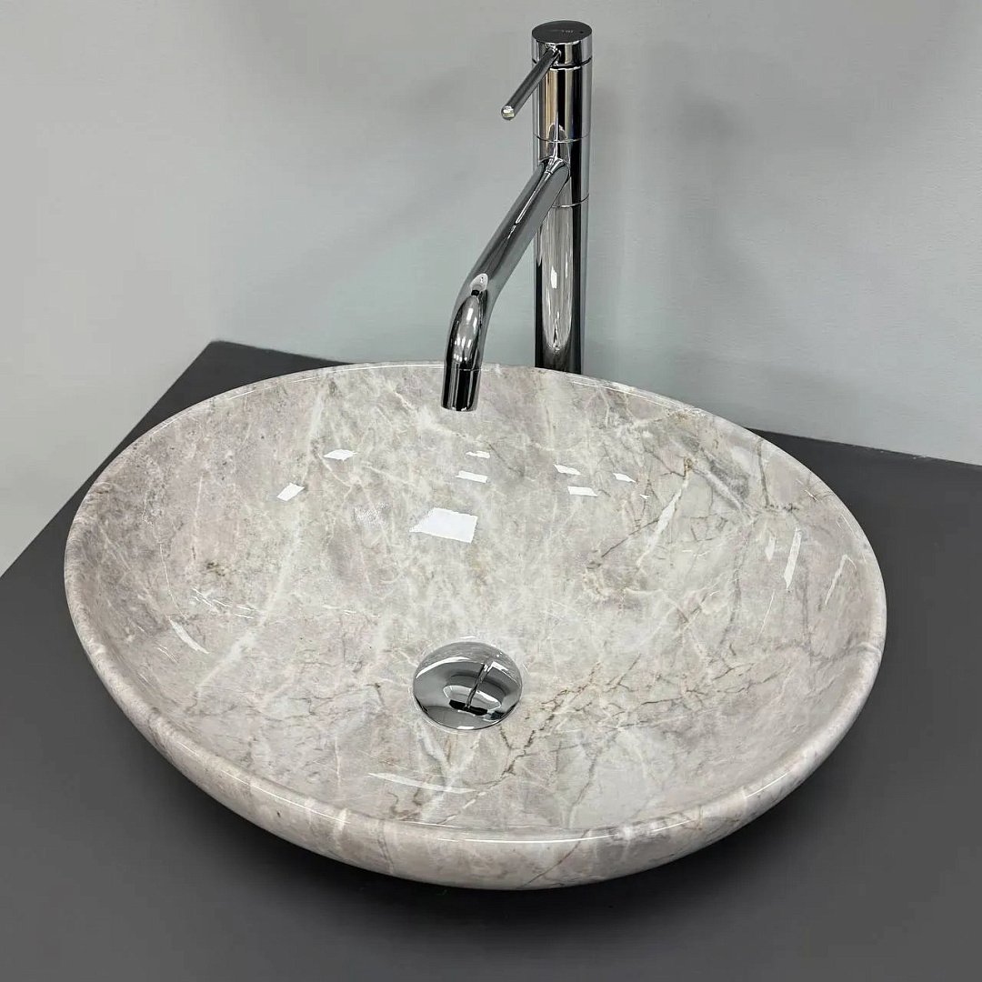 Раковины Умывальник (Раковина) VBI Parma Stone Glossy Накладной VBI-011027 фото 1
