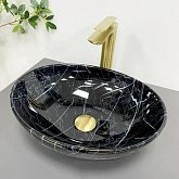 Купить Умывальник (Раковина) VBI Parma Black Stone Glossy Накладной VBI-011014