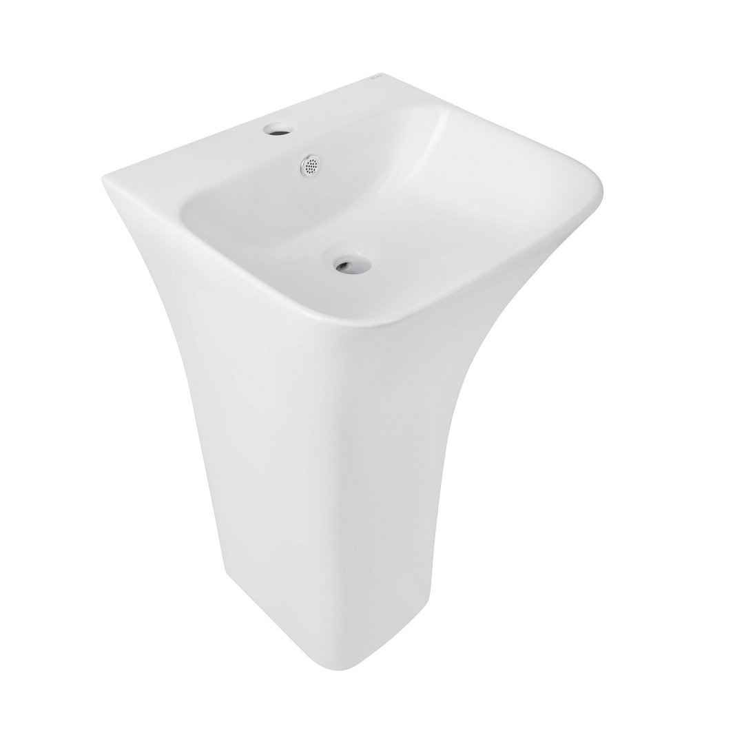 Раковины Раковина Напольная Моноблок Qtap Crow 445x420x840 White QT0511G315WN фото 15