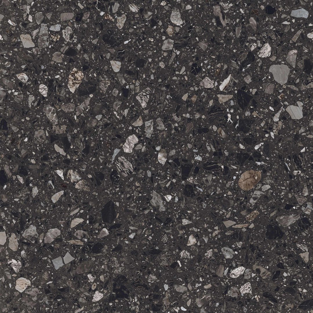 Плитка для пола Плитка Cerama Market Florence Terrazzo Nero 600Х600 фото 1
