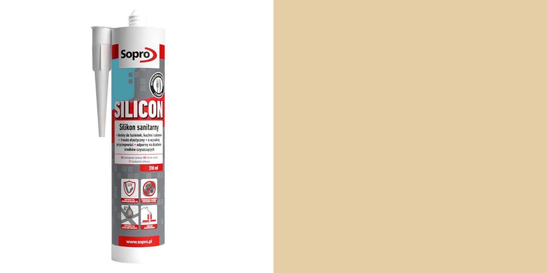 Герметики Силикон Sopro Silikon Bez 32 058 310 ml фото 9