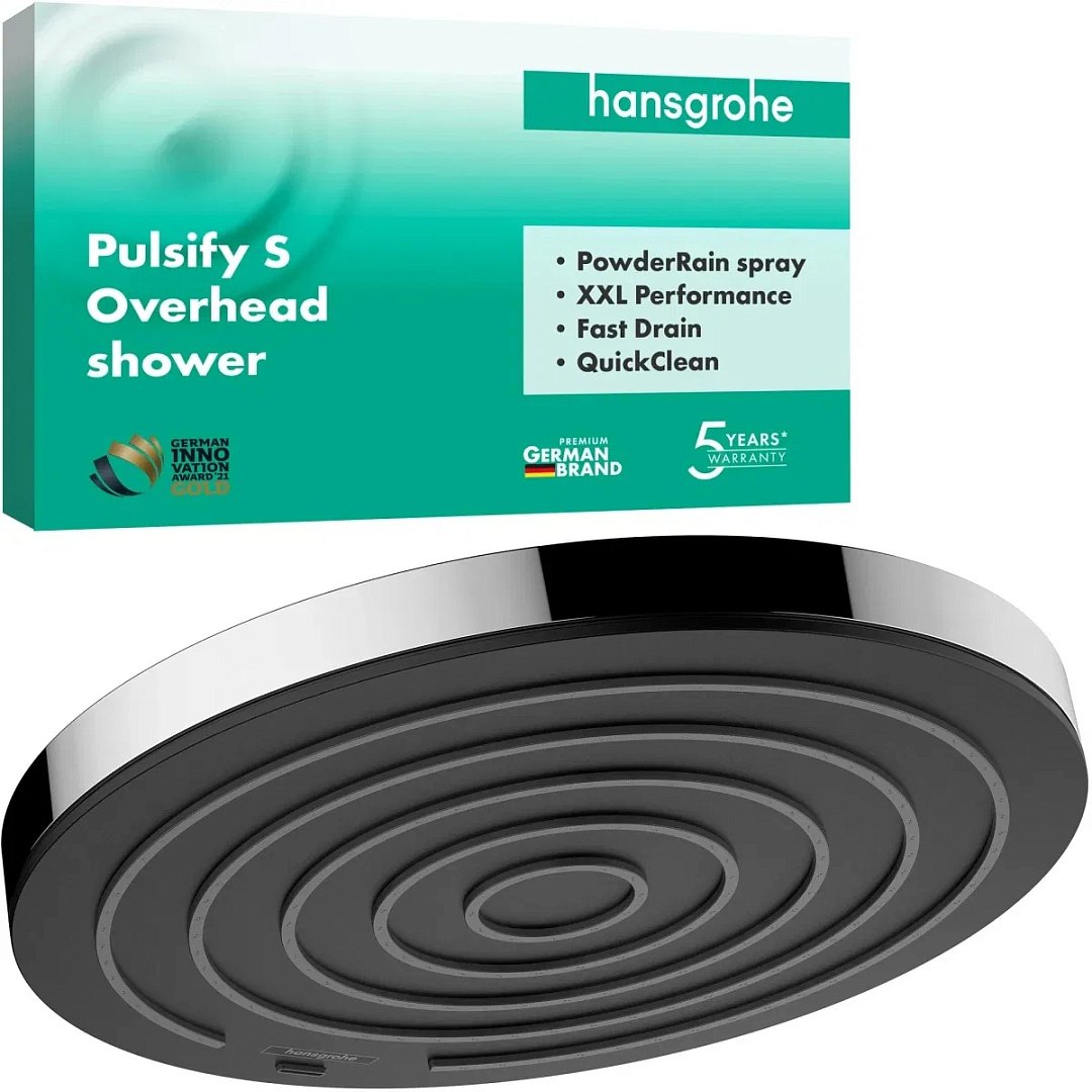 Душевая программа Верхний Душ Hansgrohe Pulsify 260 1jet Хром 24140000 фото 7