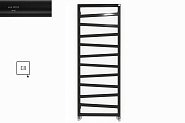 Купити Рушникосушка Електрична Terma Zigzag 1070х500 Mat 9005 WLZIG107050K9M5E8TS1D