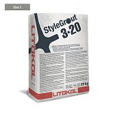 Купить Строительную химию Затирка На Цементной Основе Litokol SG320SLV30020 3-20 Stylegrout Класс CG2WA Silver 3