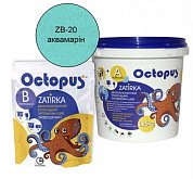 Купить Строительную химию Octopus ZA-12 ZB-20 (1,25кг) Аквамарин, Затирка Эпоксидная Двухкомпонентная (Компонент А+B)