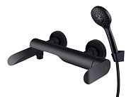 Купить Смеситель для Ванн Rubineta Ultra-10/K(Bk)(Sw) U1KP68 Черный, Поворотное Излив, Лейка Шланг