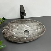 Купить Умывальник (Раковина) VBI Vincenza Dark Stone Glossy Накладной VBI-014800