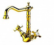 Prido834 Змішувач Princeton Для Умивальника (На 1 Отвір) Золото фото