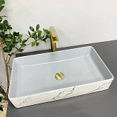 Купить Умывальник (Раковина) VBI Triest Grey Marmo Накладной VBI-012708