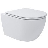 Купити Унітаз Devit Do It 4010510 Підвісний Безобідковий з Кришкою Soft-Close, Vortex Flush, Білий Глянець