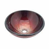 GV-692-19MM КРАСНАЯ СТЕКЛЯННАЯ РАКОВИНА фото