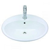 Купить Раковина Devit Ovale 1511136 на Столешницу Без Донного Клапана 575Х495X200