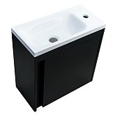 Купити Devit Small 063050B Тумба 50 З Умивальником Чорний Мат