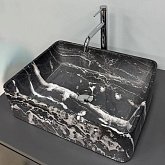 Купить Умывальник (Раковина) VBI Asti M Black Onyx Накладной VBI-013006