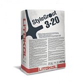 Купить Строительную химию Затирка На Цементной Основе Litokol SG320SLV10020 3-20 Stylegrout Класс CG2WA Silver 1, 20 кг