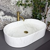 Купить Умывальник (Раковина) VBI Verona 60 Nature Marmo Glossy Накладной VBI-011331