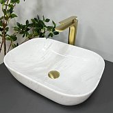 Купить Умывальник (Раковина) VBI Ravenna Marble Nature Glossy Накладной VBI-011208