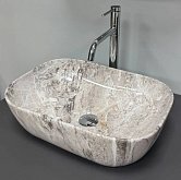 Купить Умывальник (Раковина) VBI Ravenna Stone Glossy Накладной VBI-011235