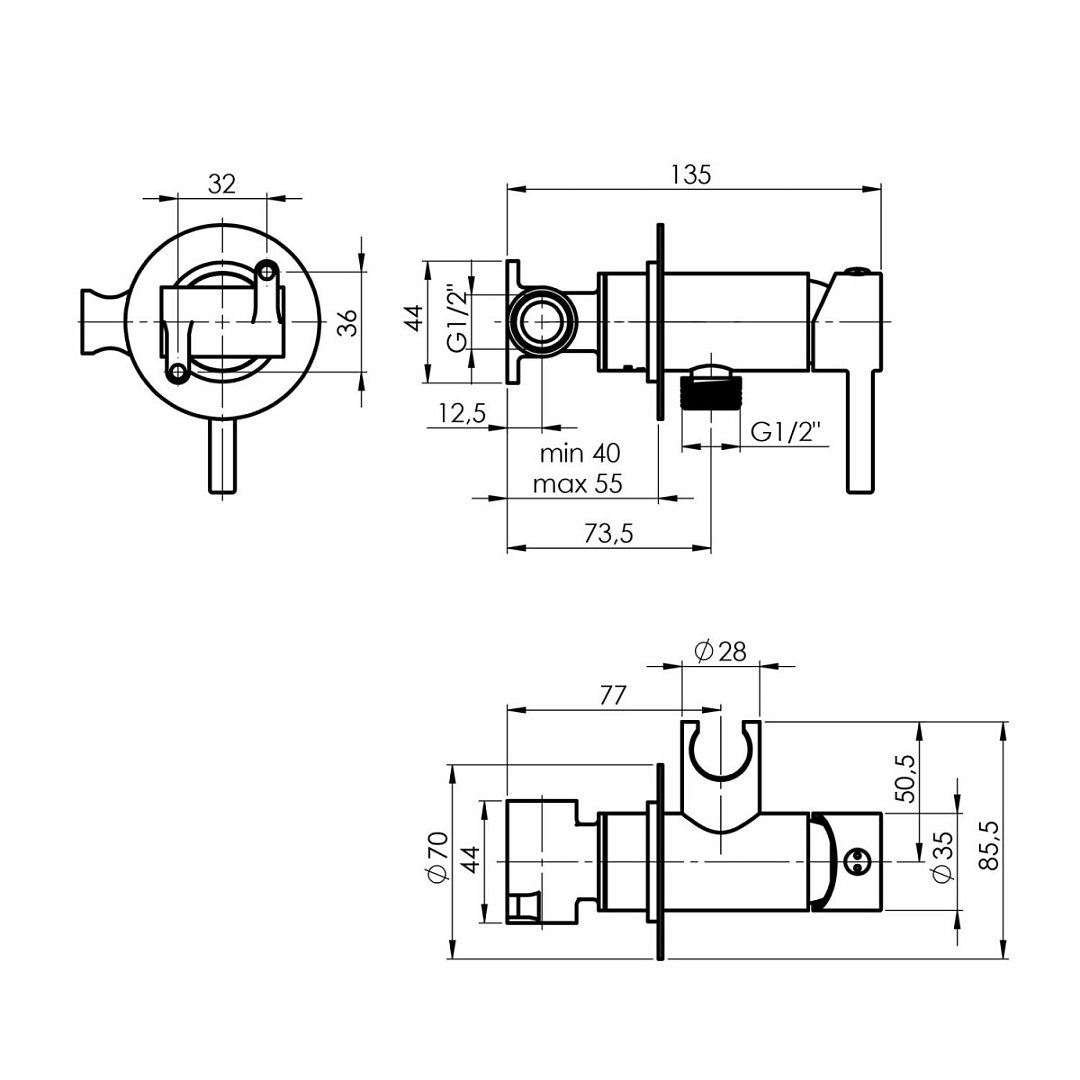 Смесители Смеситель для Биде Rubineta Ultra (Bk) 625127 фото 7