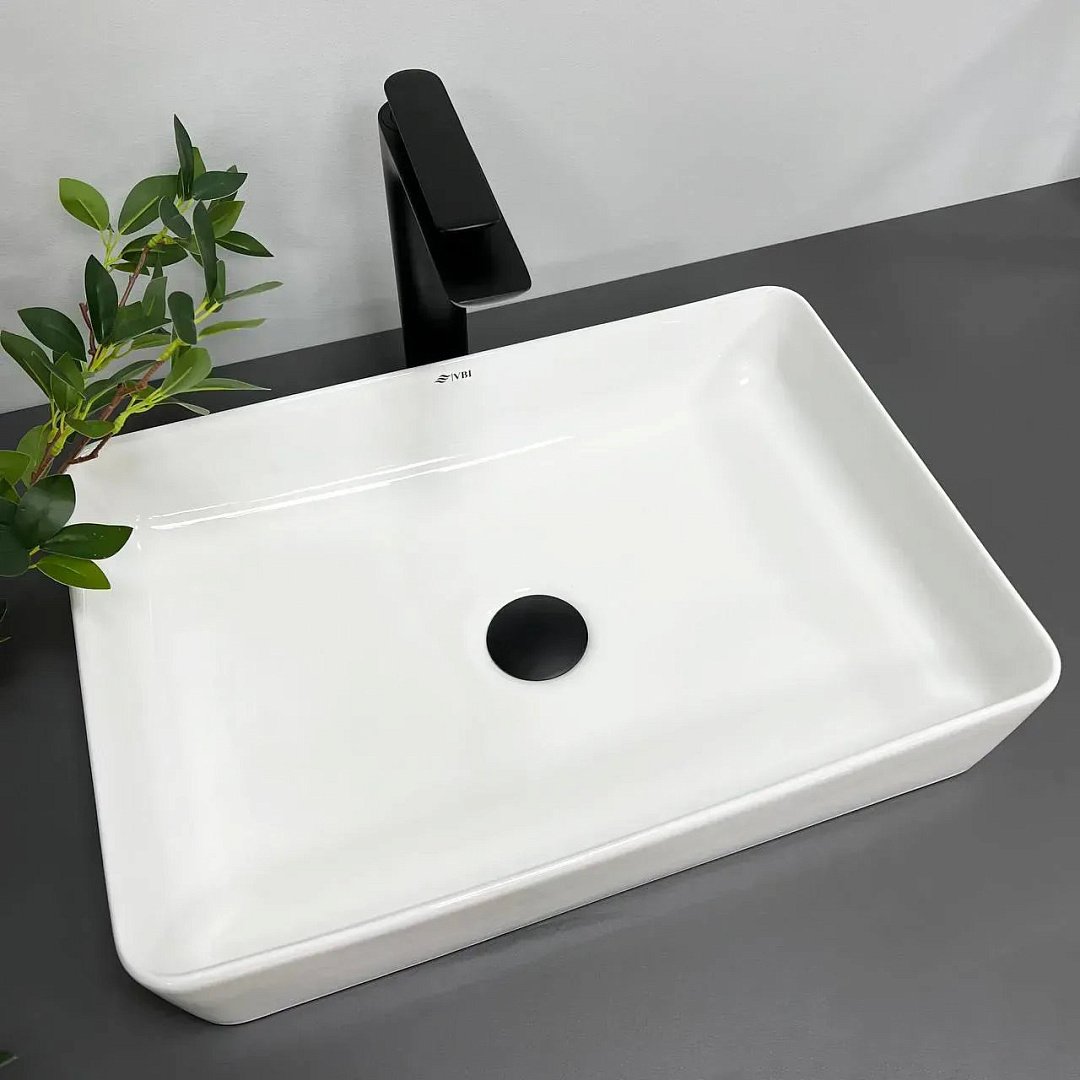 Раковины Умывальник (Раковина) VBI Triest S White Накладной VBI-012702 фото 1