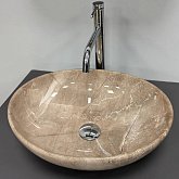Купить Умывальник (Раковина) VBI Parma Dark Brown Stone Glossy Накладной VBI-011028