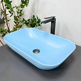 Купить Умывальник (Раковина) VBI Avezzano Blue Matt Накладной VBI-014403