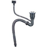 Сифон для Мойки на Кухню из Нержавейки с Переливом фото