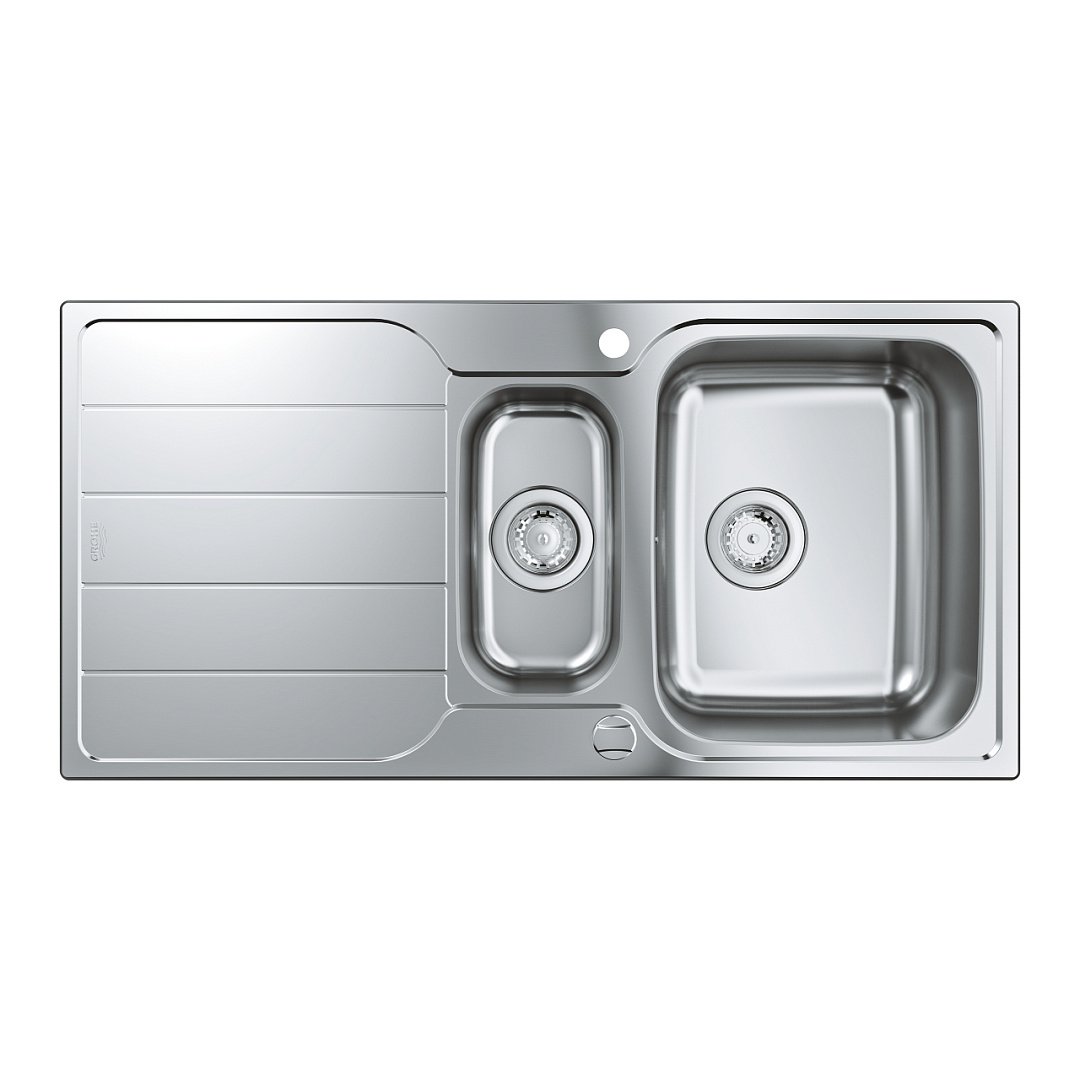 Кухонные мойки Grohe Мойка для Кухни 1000 X 500 мм с Эксцентриком, 2 Чаши, Матовая 31572Sd1 фото 11