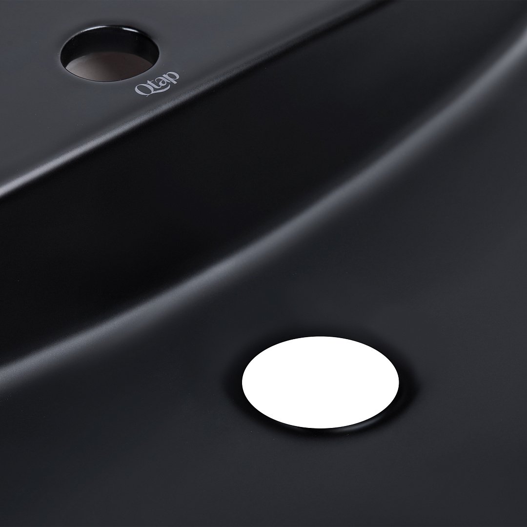 Раковины Раковина-Чаша Qtap Scorpio 600х400х120 Matt Black QT142203MBMBN фото 17