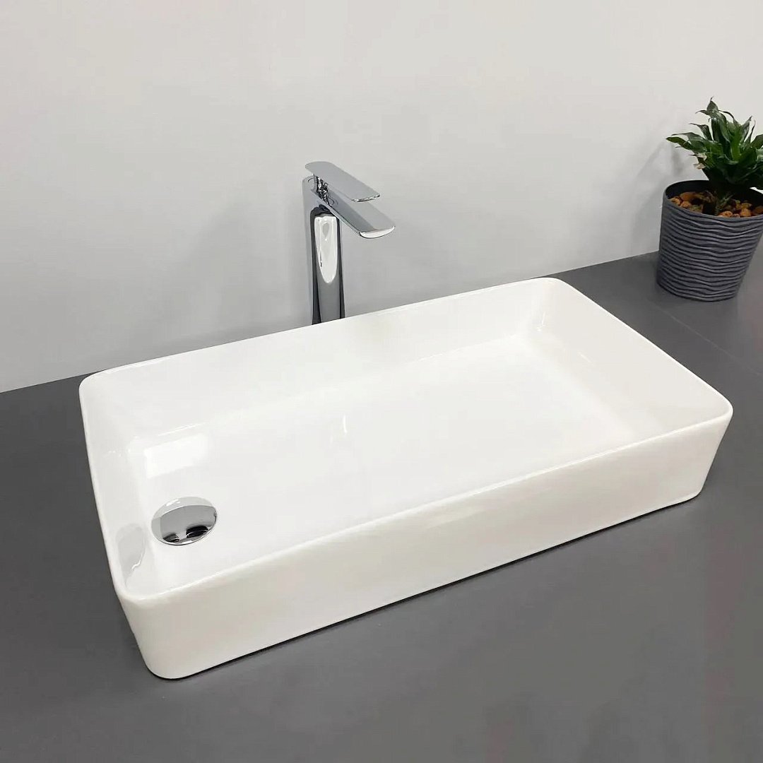 Раковины Умывальник (Раковина) VBI Velletri M White Накладной VBI-015901 фото 1