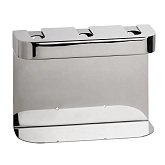 Купити Потрійний Тримач для Дозатора Мила Bemeta 146109441 Круглий, Полірований до Комплектації Пластиковими Пляшками, Нержавіюча Сталь