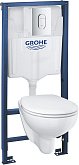 Купить Grohe Комплект Solido 5-В-1 Унитаз + Установка Rapid Sl C Клавишей Arena Cosmopolitan 39418000