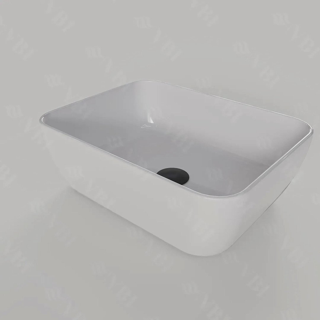 Раковины Умывальник (Раковина) VBI Palermo S White Накладной VBI-012301 фото 1