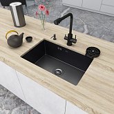 Купити Мийка Nett NB-6845 680Х450Х230 Чорна з Нержавіючої Сталі з Pvd Покриттям
