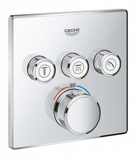 Смеситель термостат для ванны Grohe SmartControl 29151 LS0 (29151LS0) белая луна