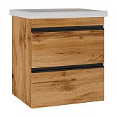 Купити Тумба Devit Frame 753055O Натуральний Дуб 55См з Раковиною та Сифоном 550Х455Х600